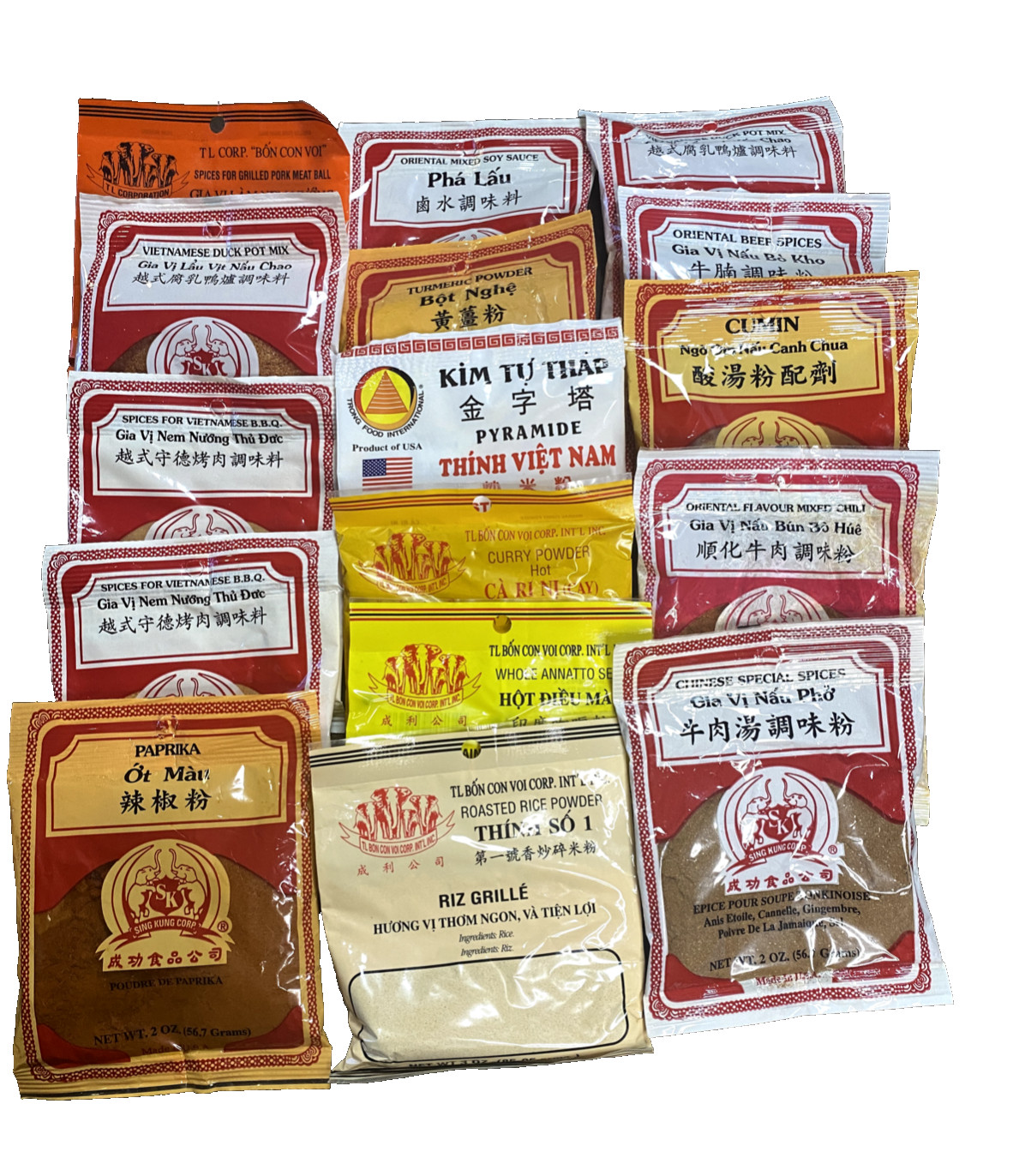 Exotic Herbs, Spices,& seasonings Sazones specias 16 Packet
