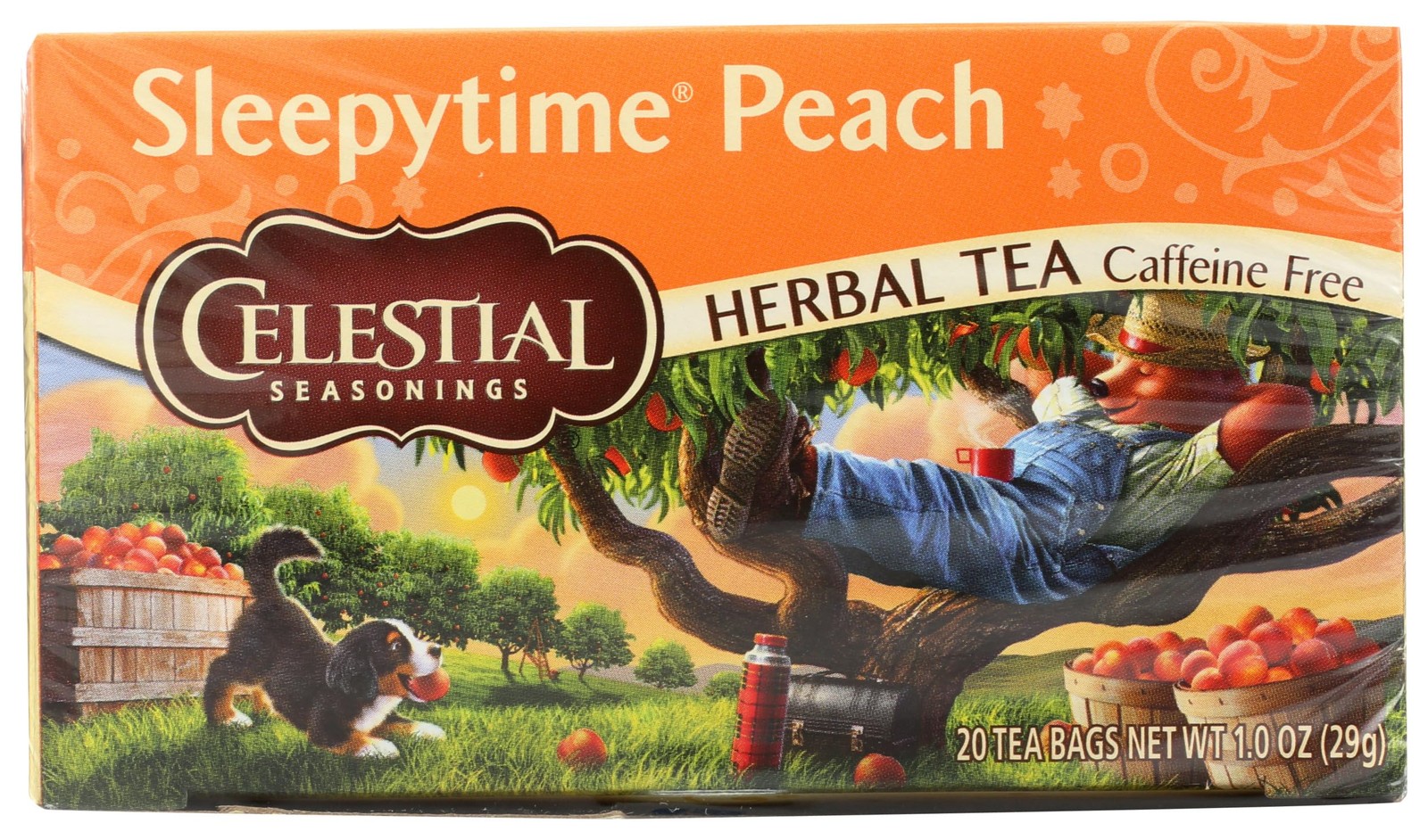 Celestial Seasonings Herbal Tea, Sleepytime Peach, 20 ct 20 Count (Pack of 1)