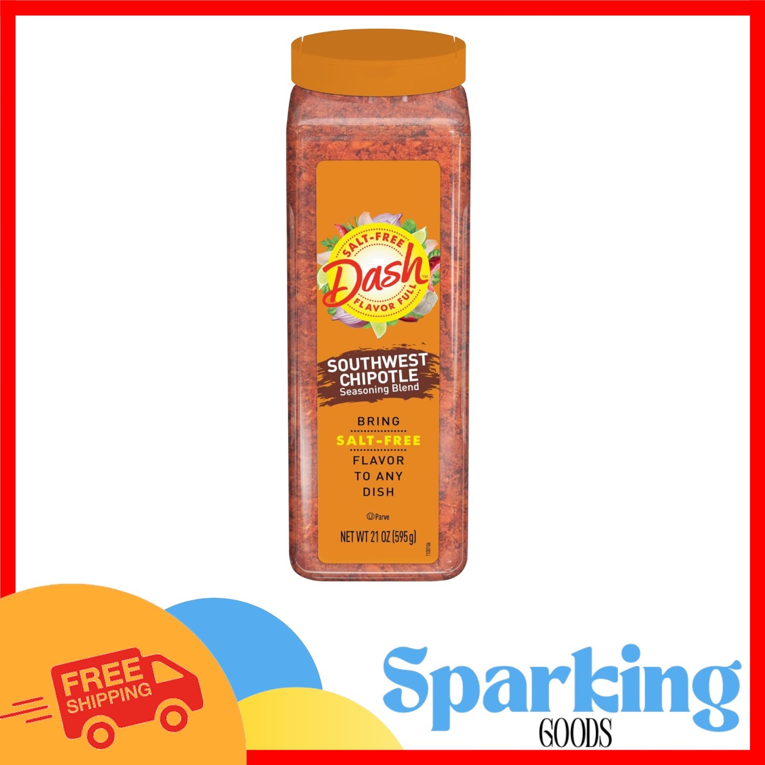 Dash Salt-Free Southwest Chipotle Seasoning Blend 21 Oz – Flavor Without Salt