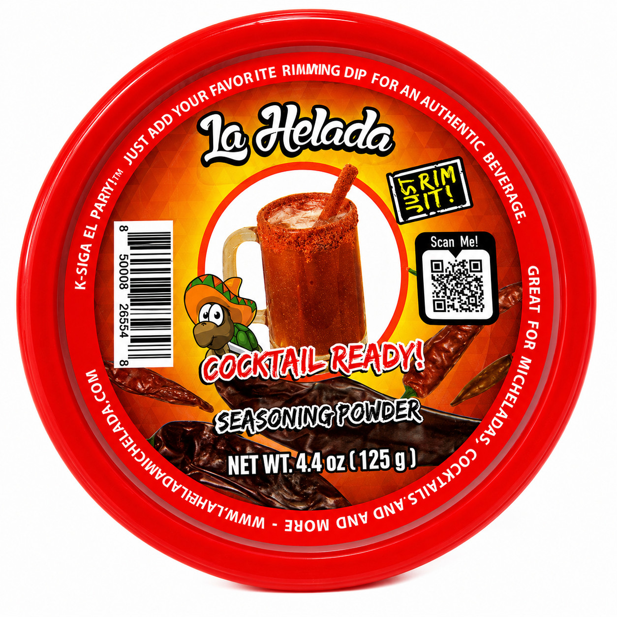 La Helada Rim Dip Michelada Cocktail Rimming Chili Seasoning Powder 4.4oz