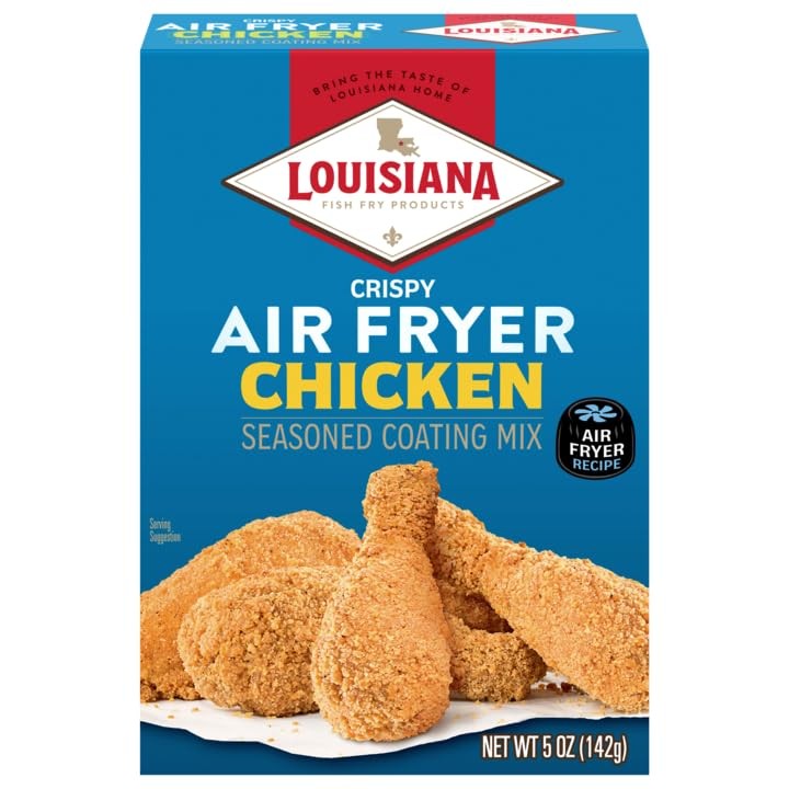 Louisiana Fish Fry, Air Fryer Chicken Coating Mix, 5 oz Pack of 6 Each Box Co…