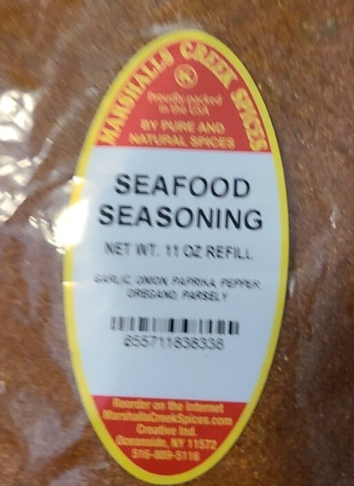 Marshalls Creek Spices SEAFOOD SEASONING – NO SALT – 11oz Refill – Lot of 2