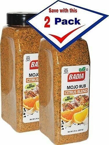 BADIA Mojo Rub Citrus Blend (2 PACKS) All Purpose Seasoning 24oz