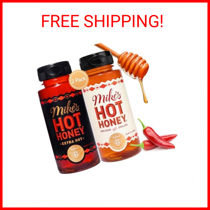 Mike’s Hot Honey Original & Extra Hot Combo, America’s #1 Brand of Hot Honey, Sp