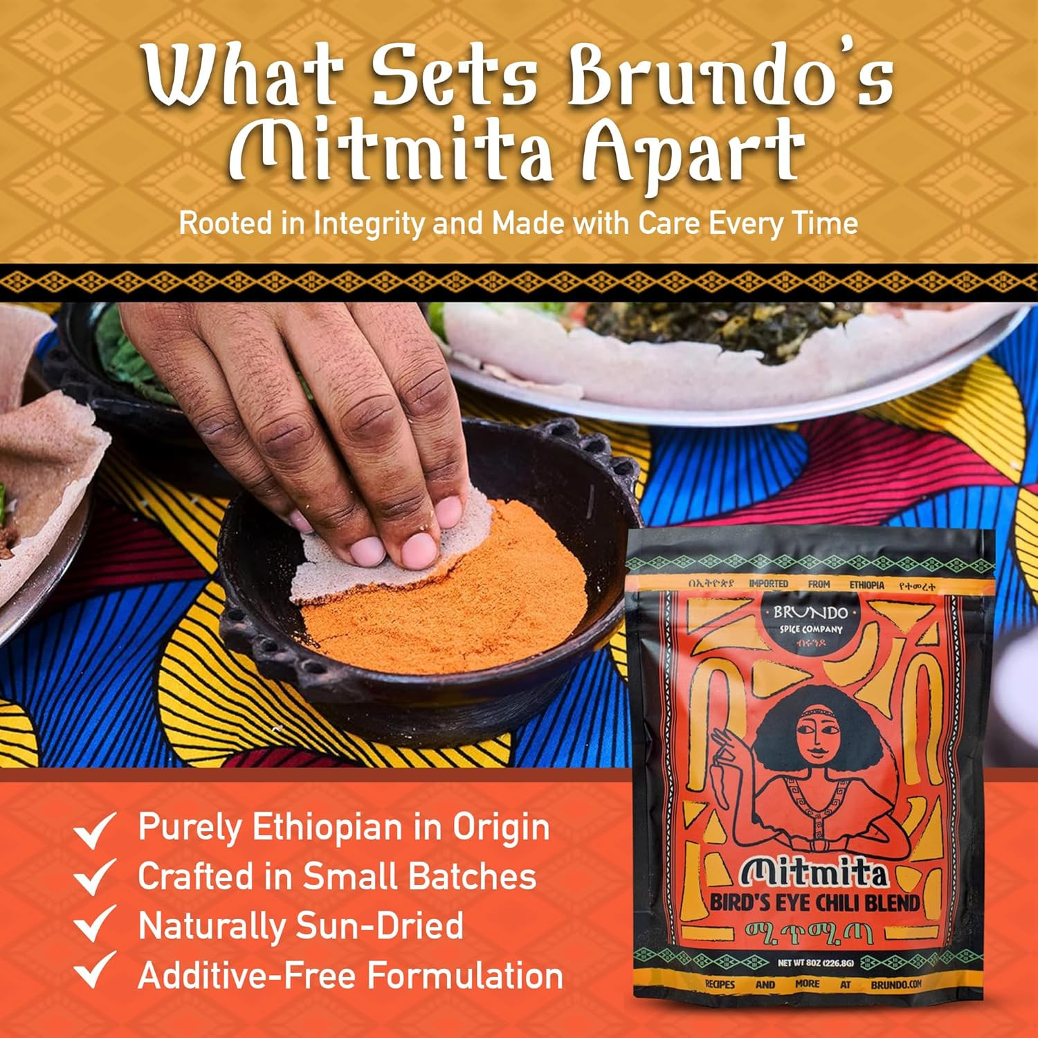 Mitmita | Imported Authentic Ethiopian Spice Blend with Bird’S Eye Chili Pepper