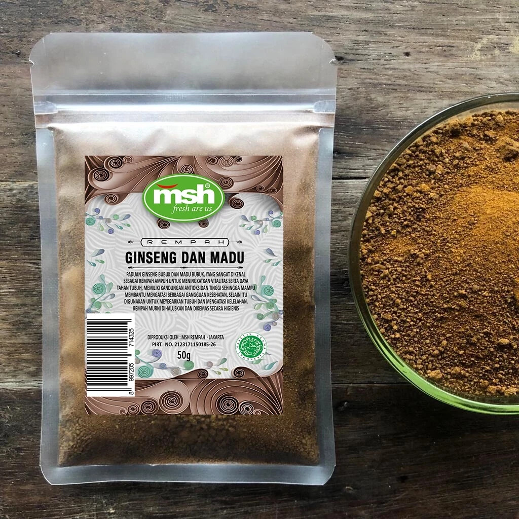 Ginseng And Honey Mix Natural Organic Herbs Spices Fresh Pure Hygienic Premium