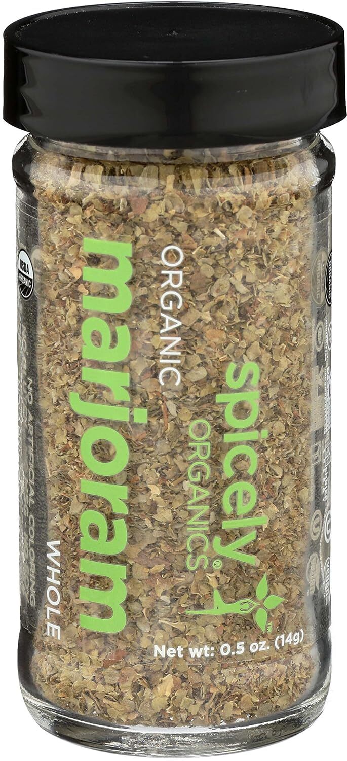 Spicely Organics Organic Marjoram Whole 0.5 Oz