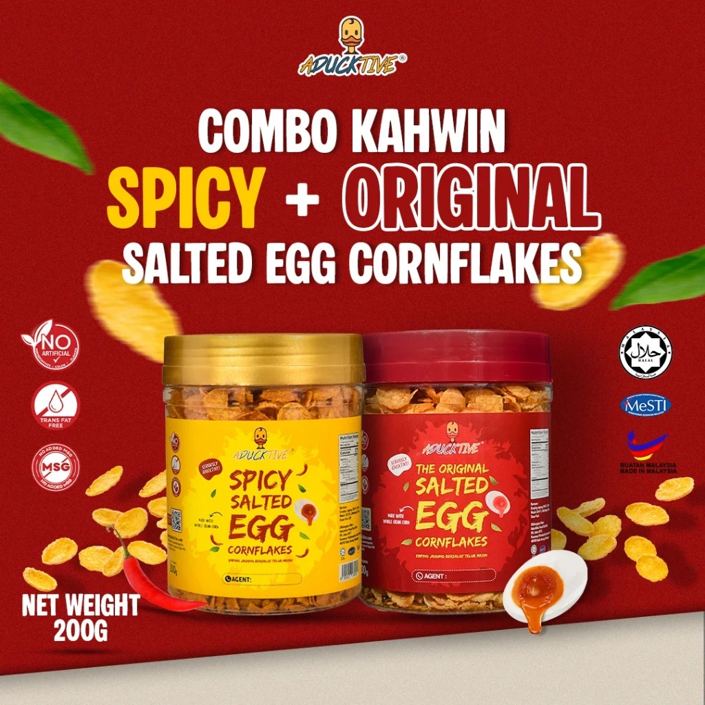 Original /spicy Salted Egg Cornflakes 200g/2 pack