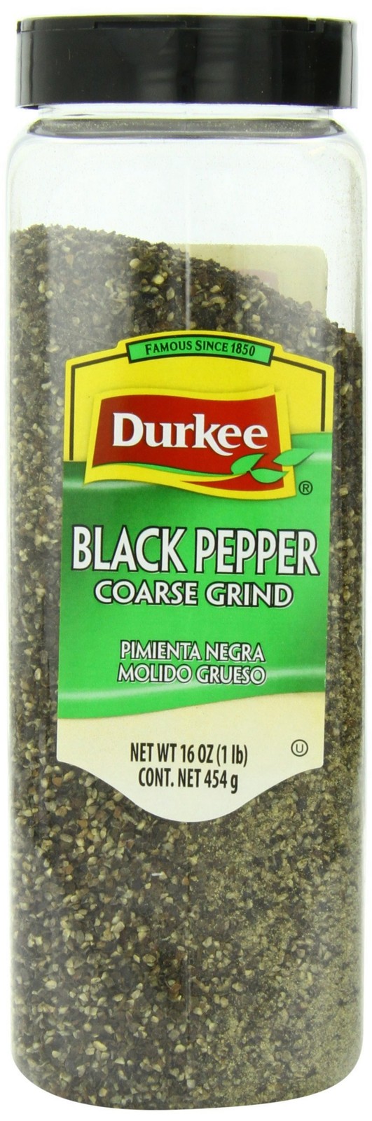 Durkee Black Pepper, Coarse Ground, 16 Ounce Containers