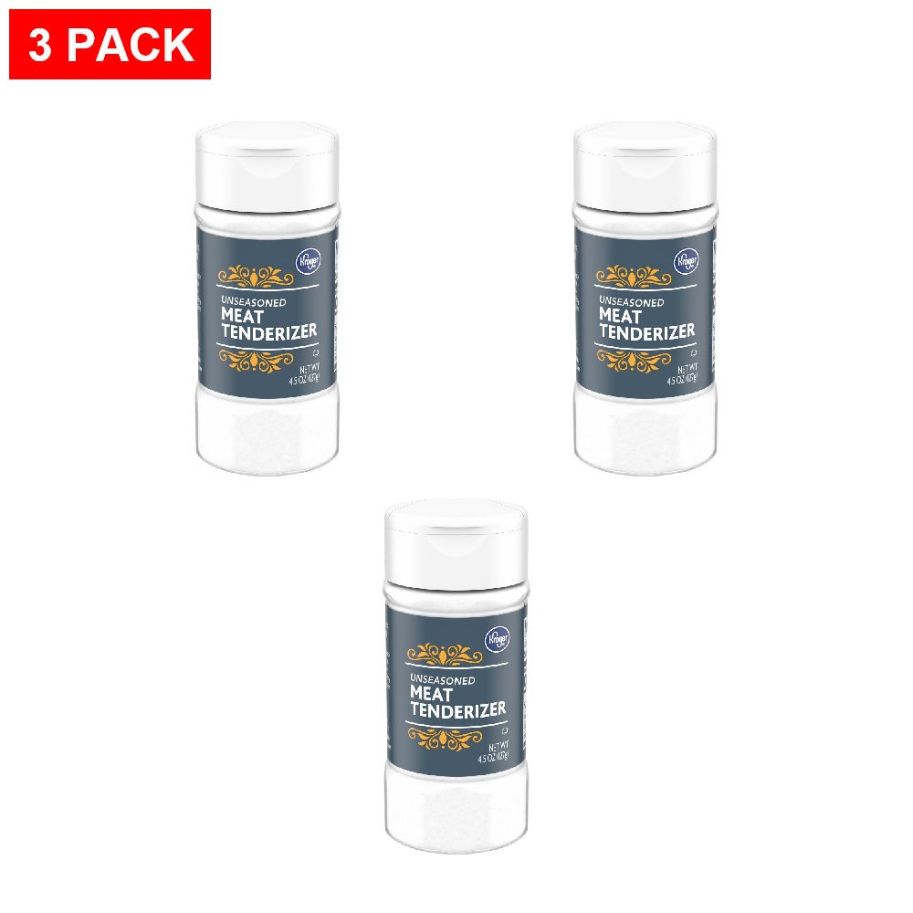 Kroger Unseasoned Meat Tenderizer 4.5 oz – Pack of 3