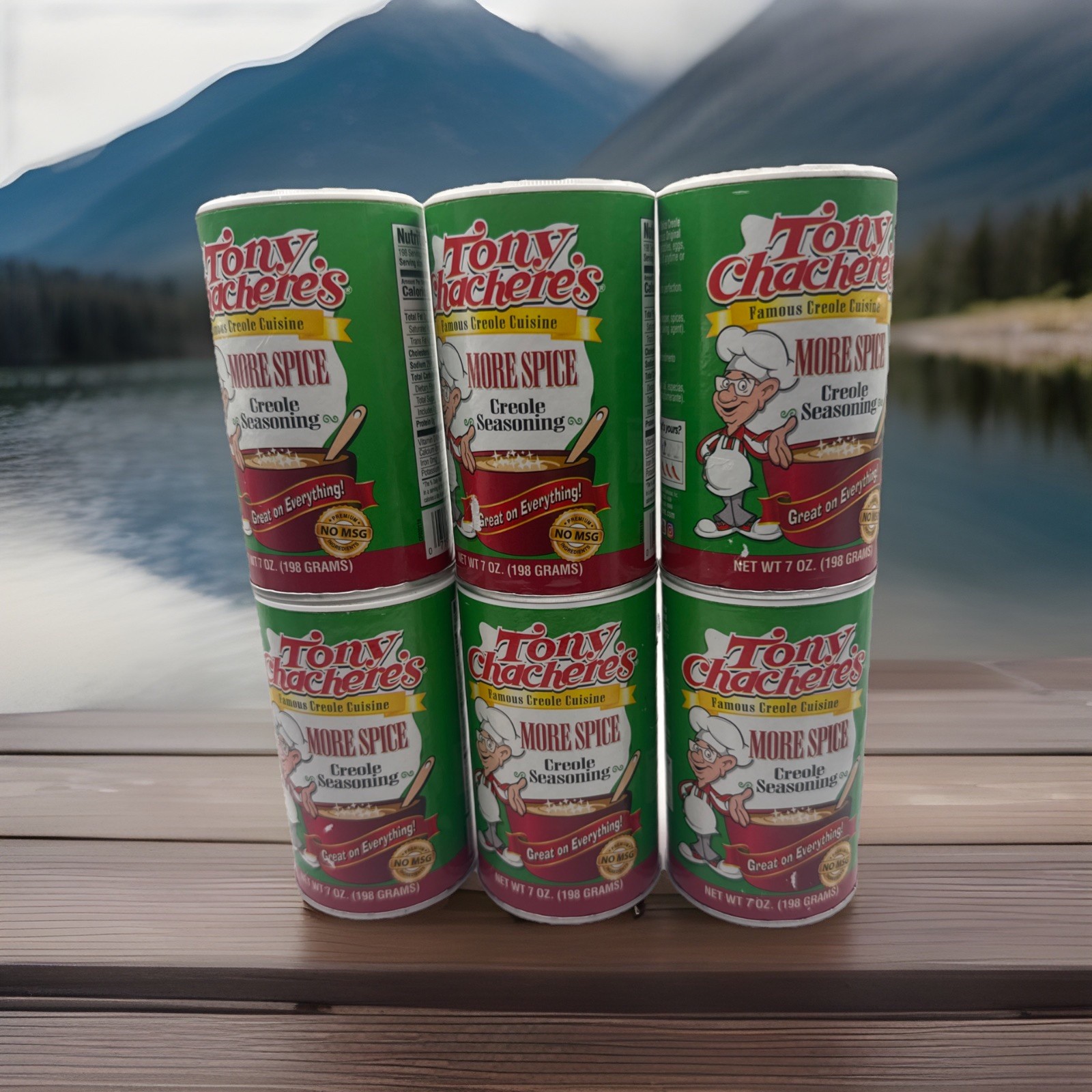 Lot Of 6 Tony Chachere’s More Spice Seasoning 7 oz 12/27 Date (14% Less Sodium)