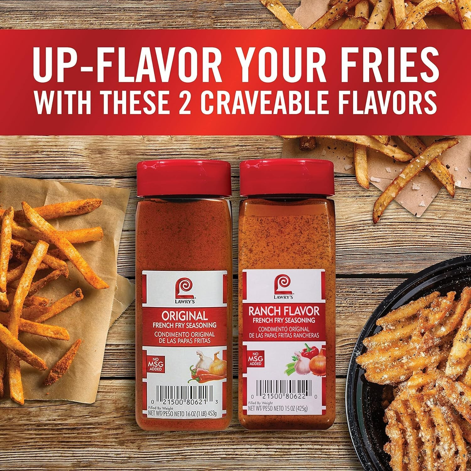 French Fry Seasoning – 16 oz – Premium Blend of Spices for Fries & Vegetables