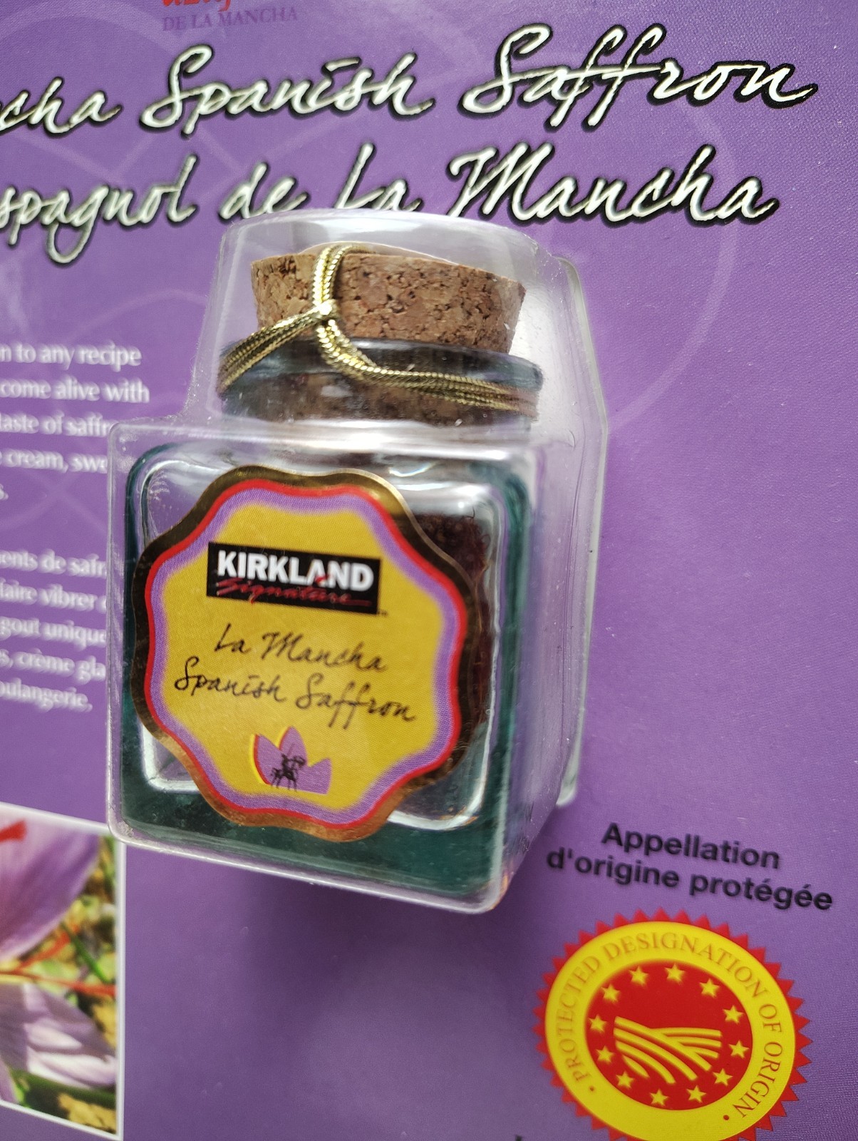 KIRKLAND Saffron 1g La Mancha Spanish Saffron New in sealed original bottle