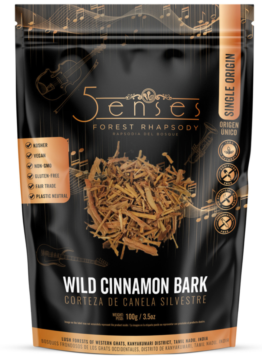 5Senses Wild Cinnamon Bark | Canela | Single Origin Non-GMO, Fairtrade