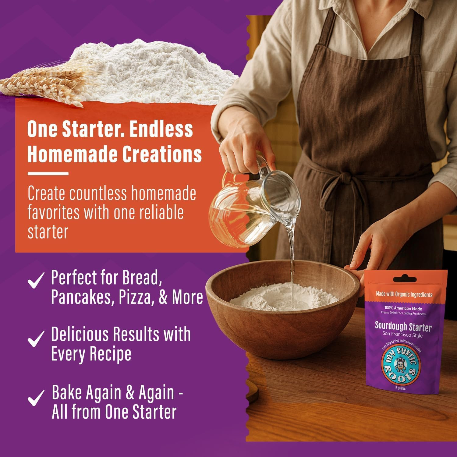 San Francisco Sourdough Starter Culture – All Natural & Organic Sourdough Bread