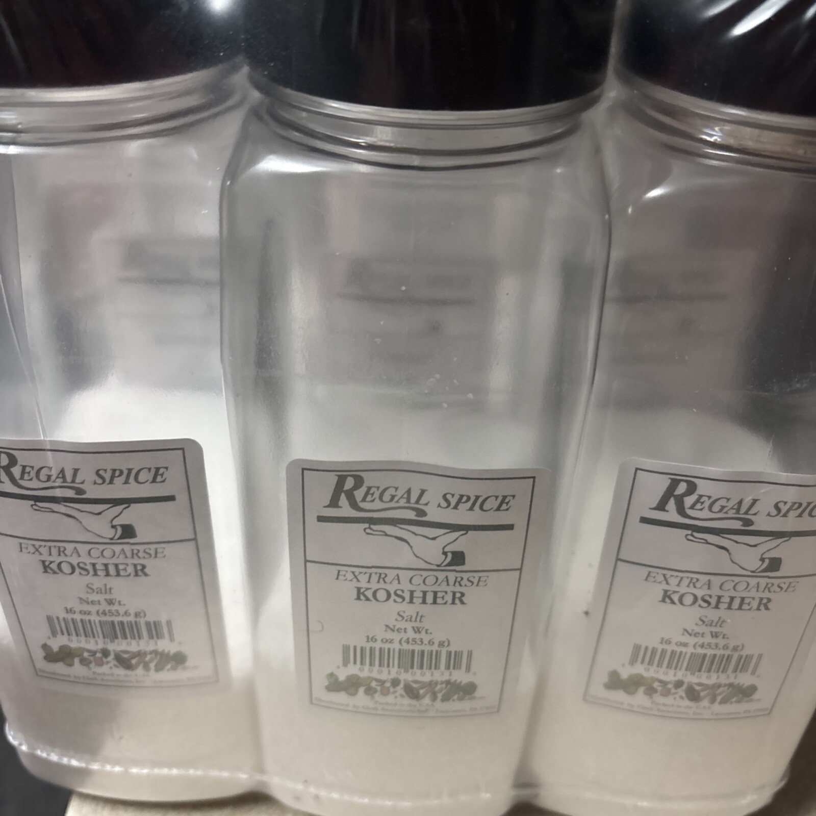 Regal Extra Coarse Kosher Salt – 16 oz. Free Shipping – Case Of 12