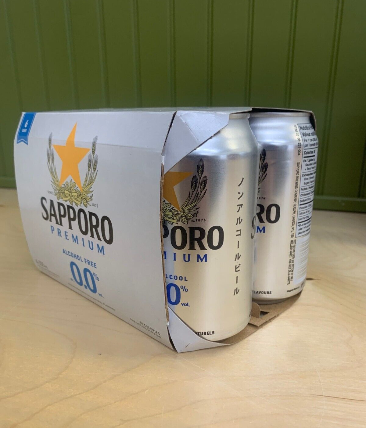 Sapporo Non-Alcoholic Beer! 0% Alcohol Free Beer, Premium Japanese Lager Pilnser
