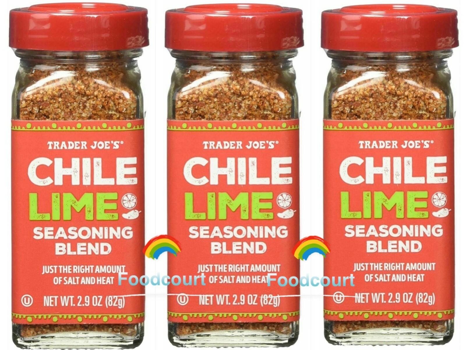3 Bottles Trader Joe’s Chile Lime Seasoning Blend Spice 2.9 oz Each Bottle