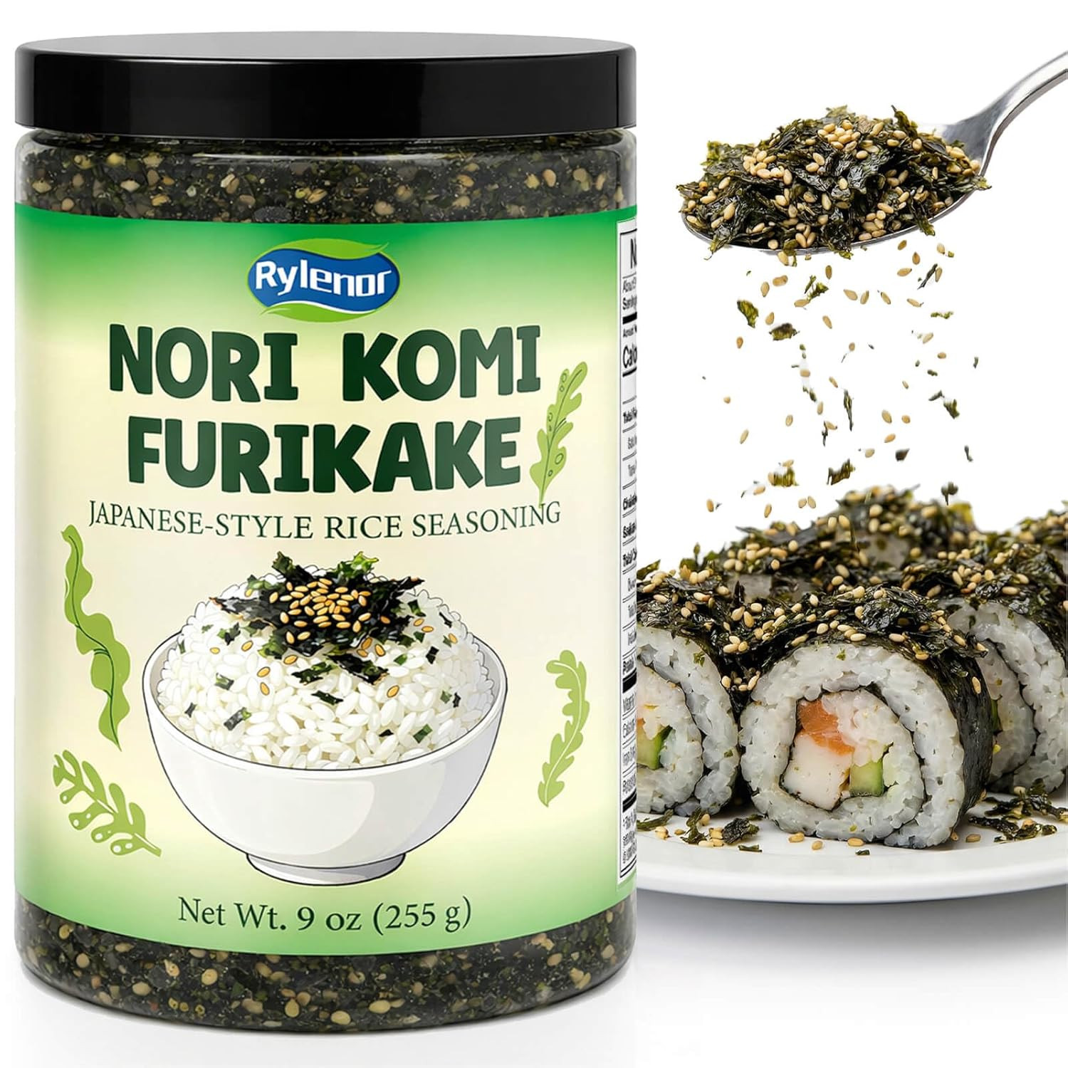 Nori Komi Furikake Rice Seasoning, Classic Furikake Rice Seasoning with Sesame a