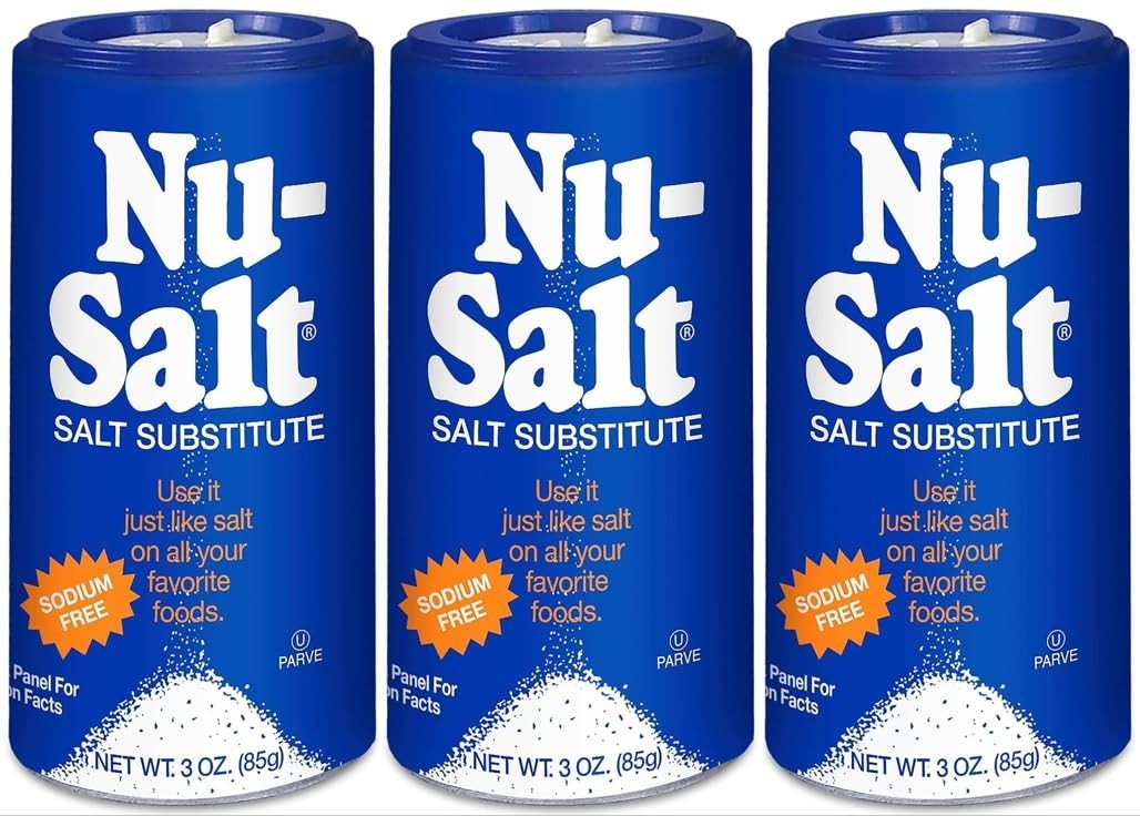 Sodium-Free Salt Substitute, Potassium Chloride, , 3oz, 3-Pack Shaker