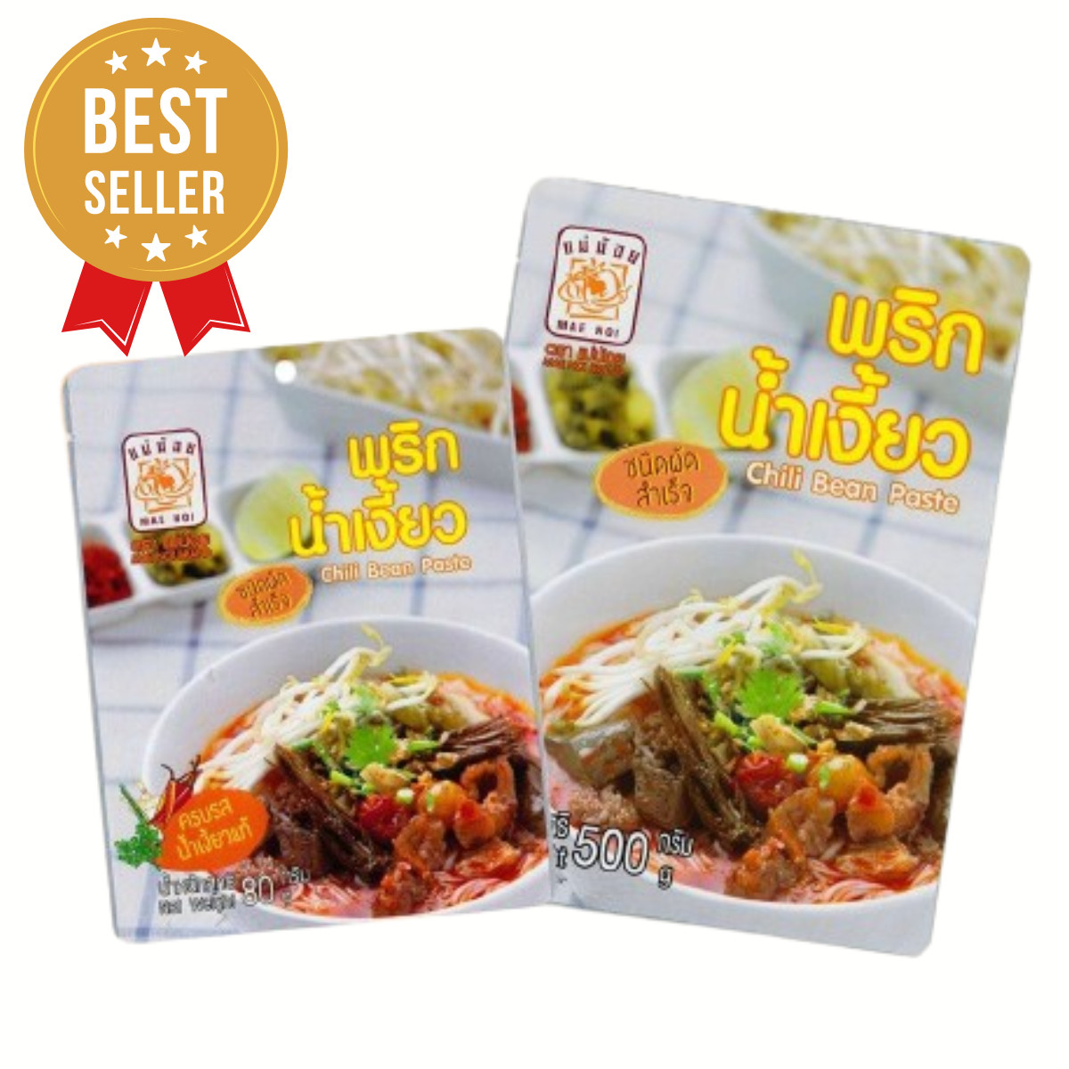 Nam Ngiao Chili Paste MAE-NOI ฺThai Northern Cuisine Famous Thai Food 80g x3