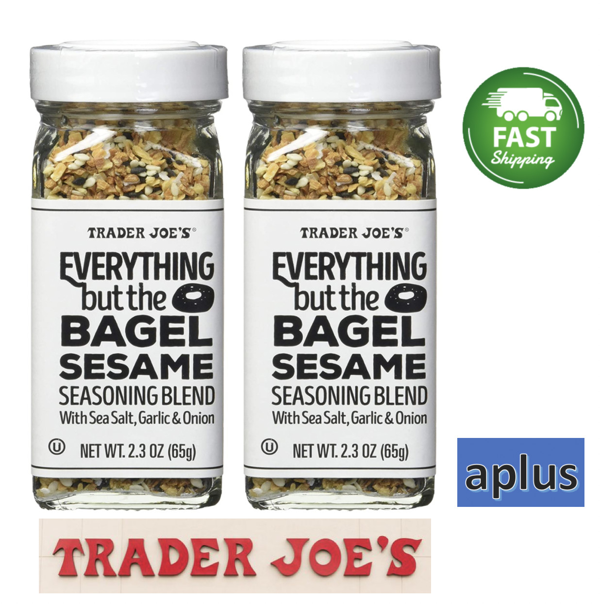 Trader Joe’s Everything but the Bagel Sesame Seasoning Blend (2 Pack)