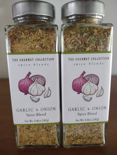 2-PK The Gourmet Collection Spice Blends GARLIC AND ONION, 8.46 oz x 2