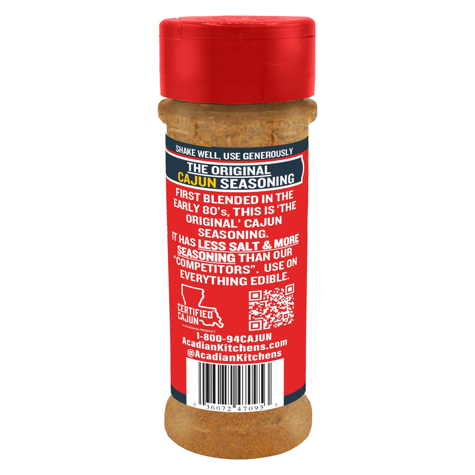 Original Cajun Seasoning – 4 oz, No MSG, All Natural – Authentic Louisiana Sp…