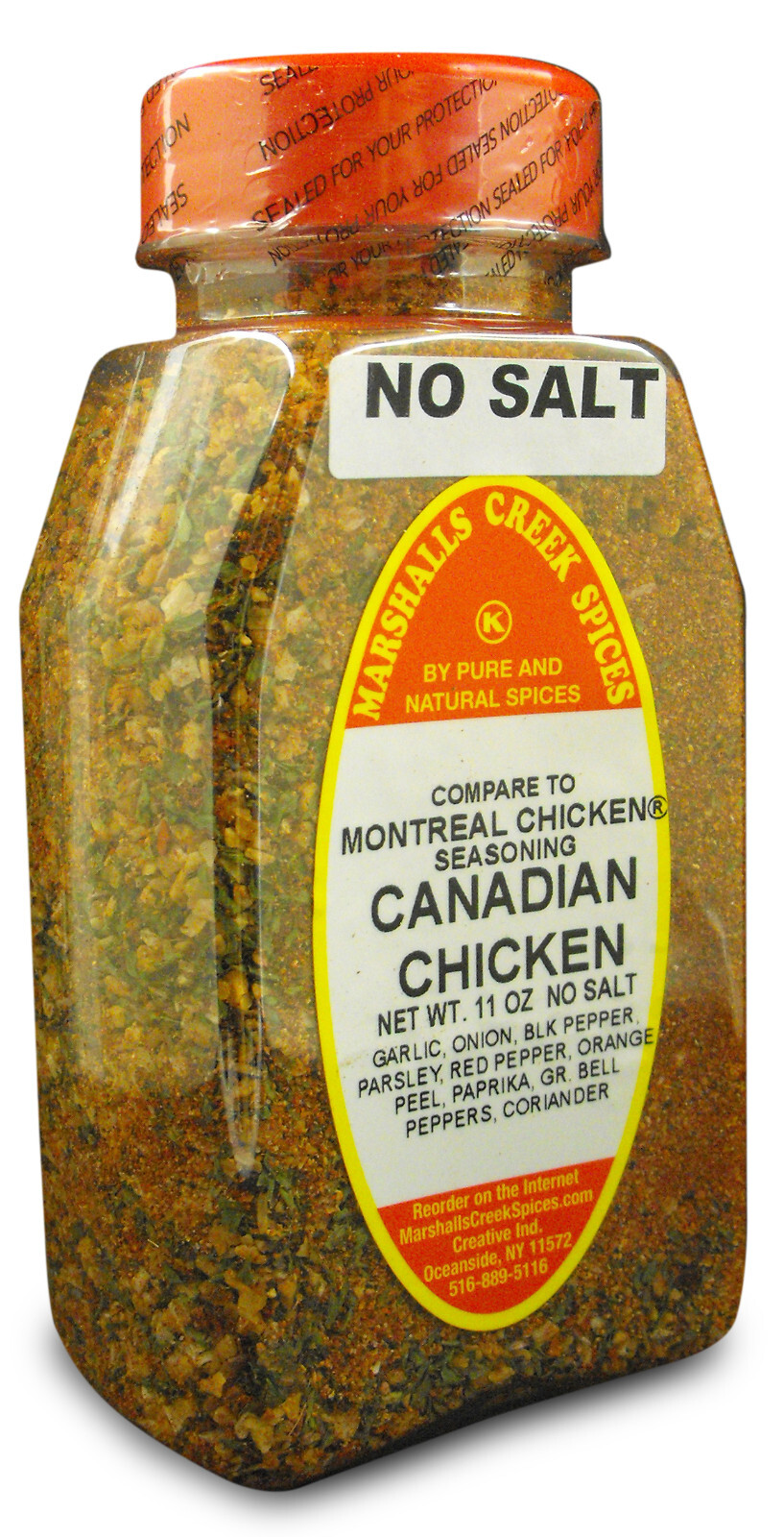 Marshalls Creek Spices CANADIAN CHICKEN NO SALT(COMPARE TO MONTREAL SEASON ®) ?