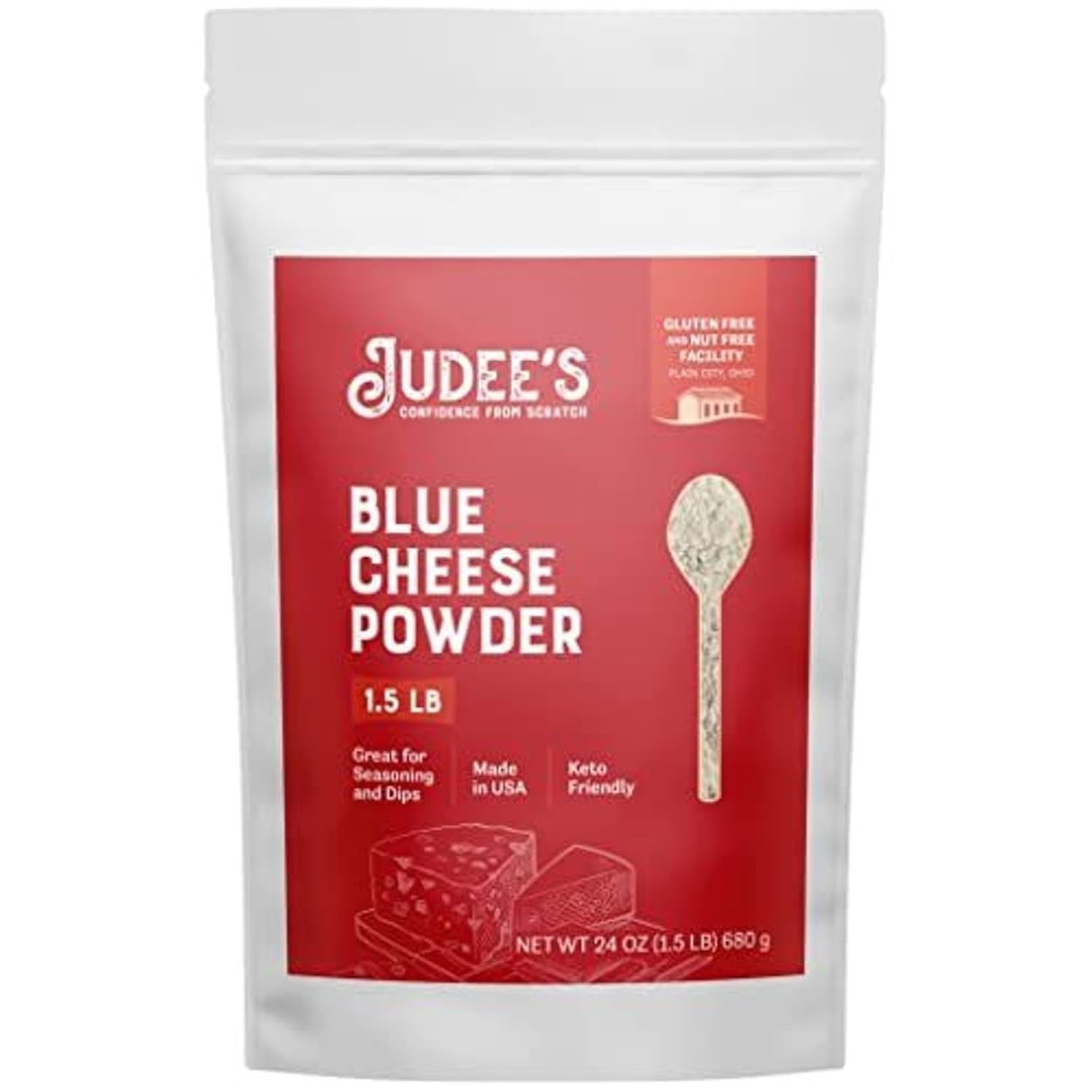 1.5 lb Judee’s Nut-Free Blue Cheese Powder for Dips, Sauces & Seasonings