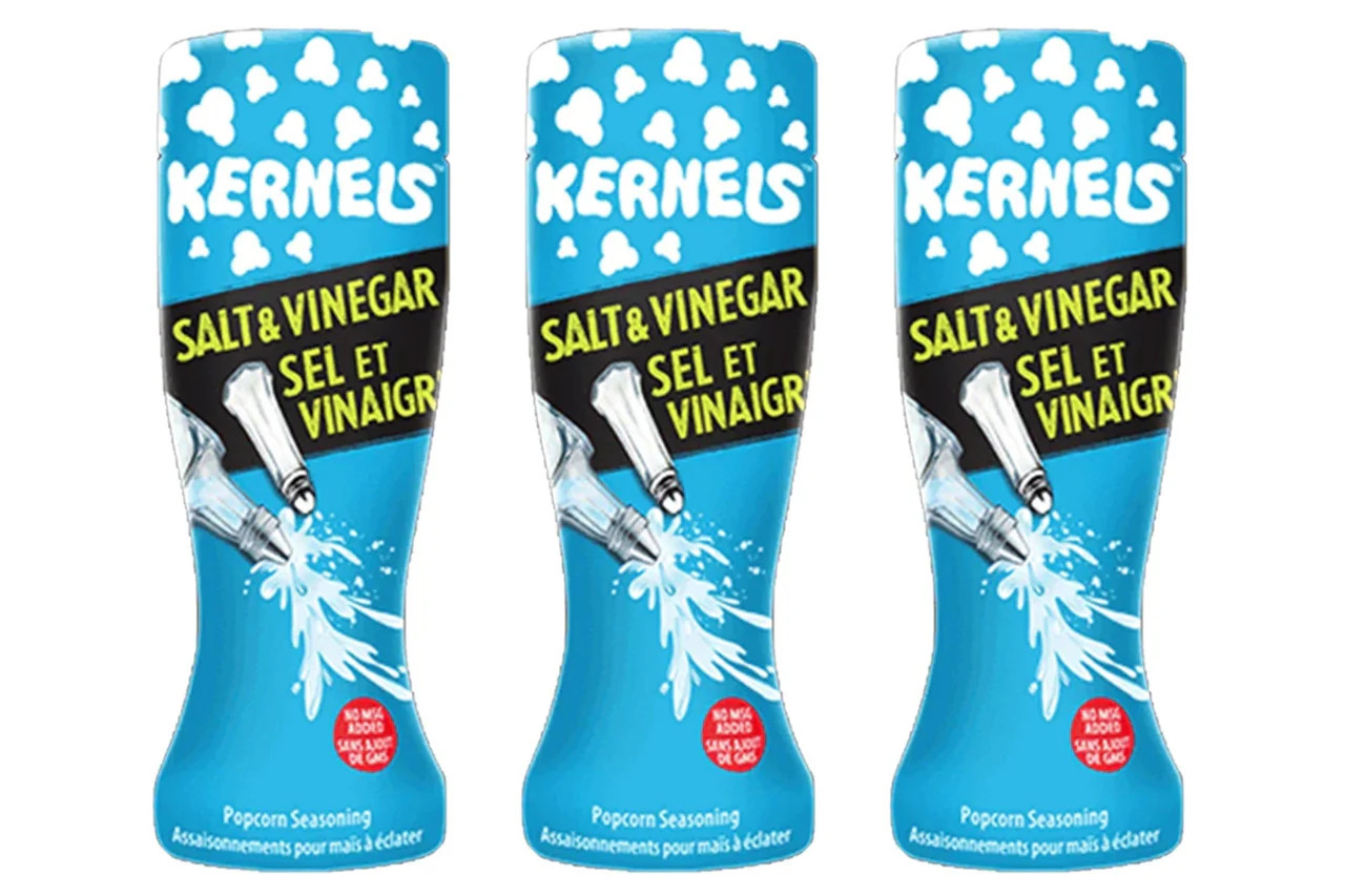Kernels Popcorn Seasoning Salt and Vinegar 110g (3 Pack)