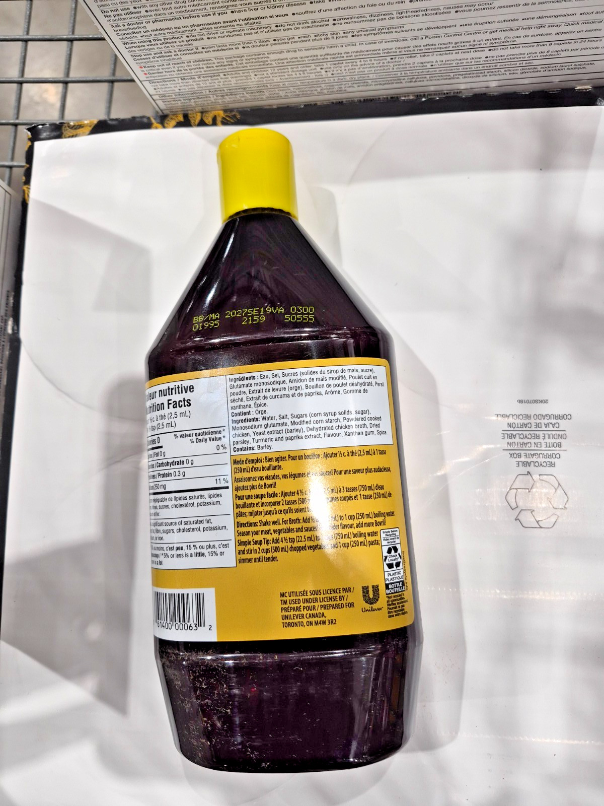 1 Bottle Knorr Bovril Concentrated Liquid Stock Beef 750ml Each – Canada FRESH