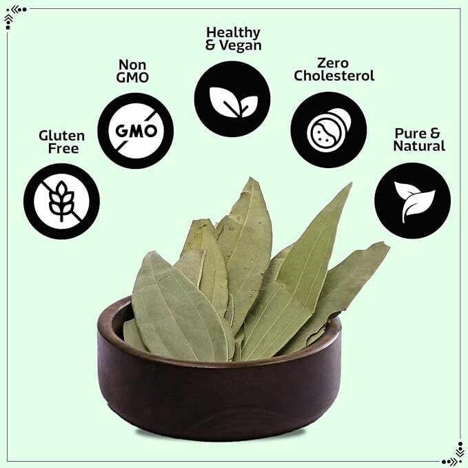 Dried Bay Leaf Indian Organic Spices Tej Patta Natural Dried Spice Pure Herbs