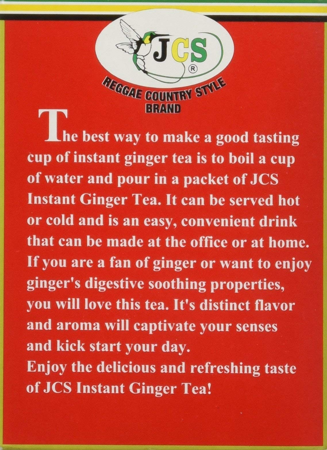 1 X JCS Instant Ginger Tea – Product of Thailand 0.63 Ounce (Pack 11)