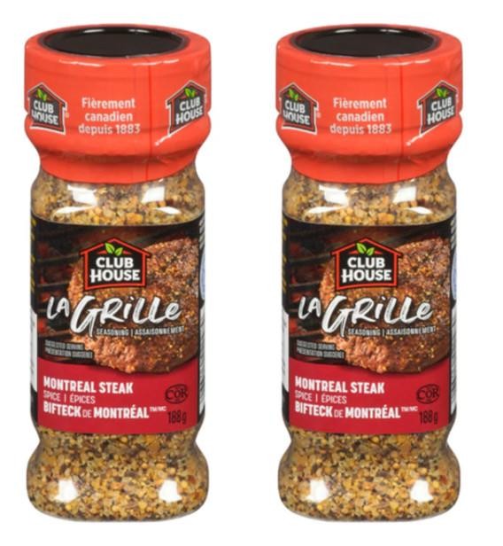Club House La Grille Montreal Steak Spice 188g (2 Pack)