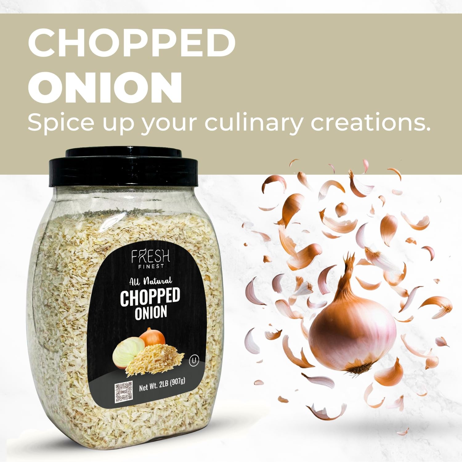 Fresh Finest Bulk Spices Commercial and Home Cooking, Dehydrated Chopped Onions