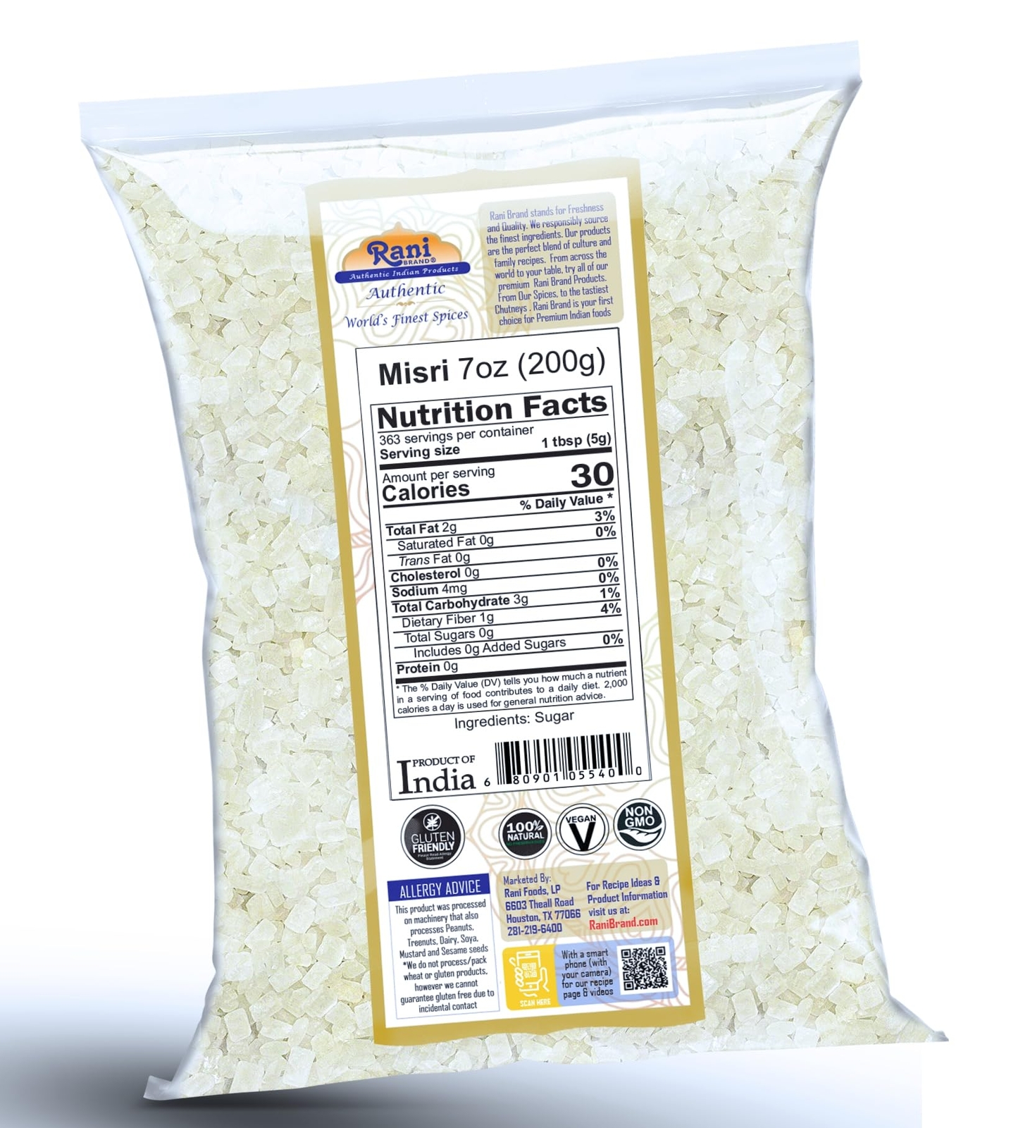 Rani Misri (India Sugar Crystals) 7oz (200g)