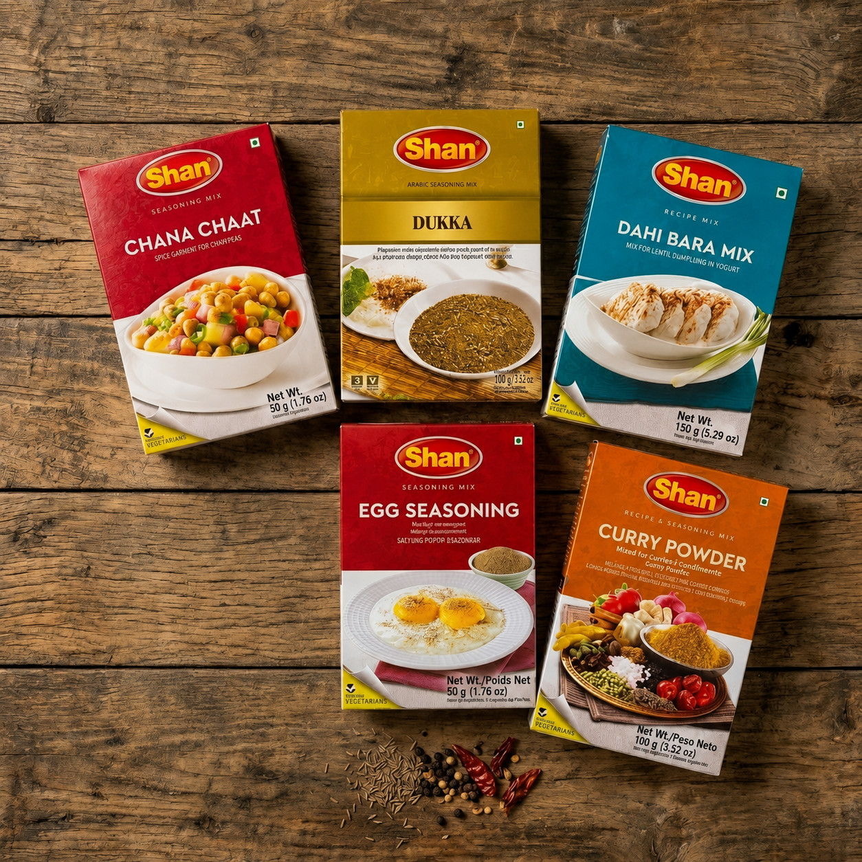 Shan Special Mixes Combo Pack – 6 Assorted Seasoning Mixes