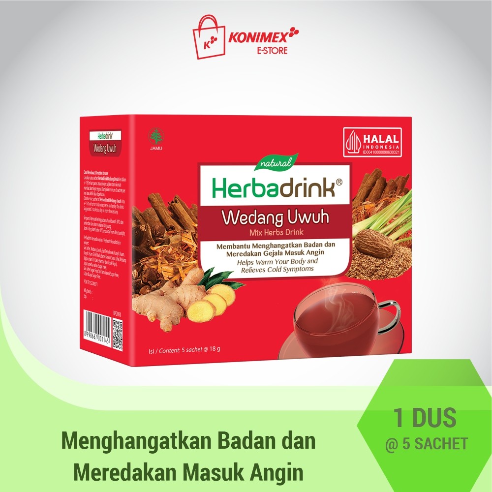 Mixed Herbs Drink Powder 5x18g | Wedang Uwuh, Traditional Javanese Blend