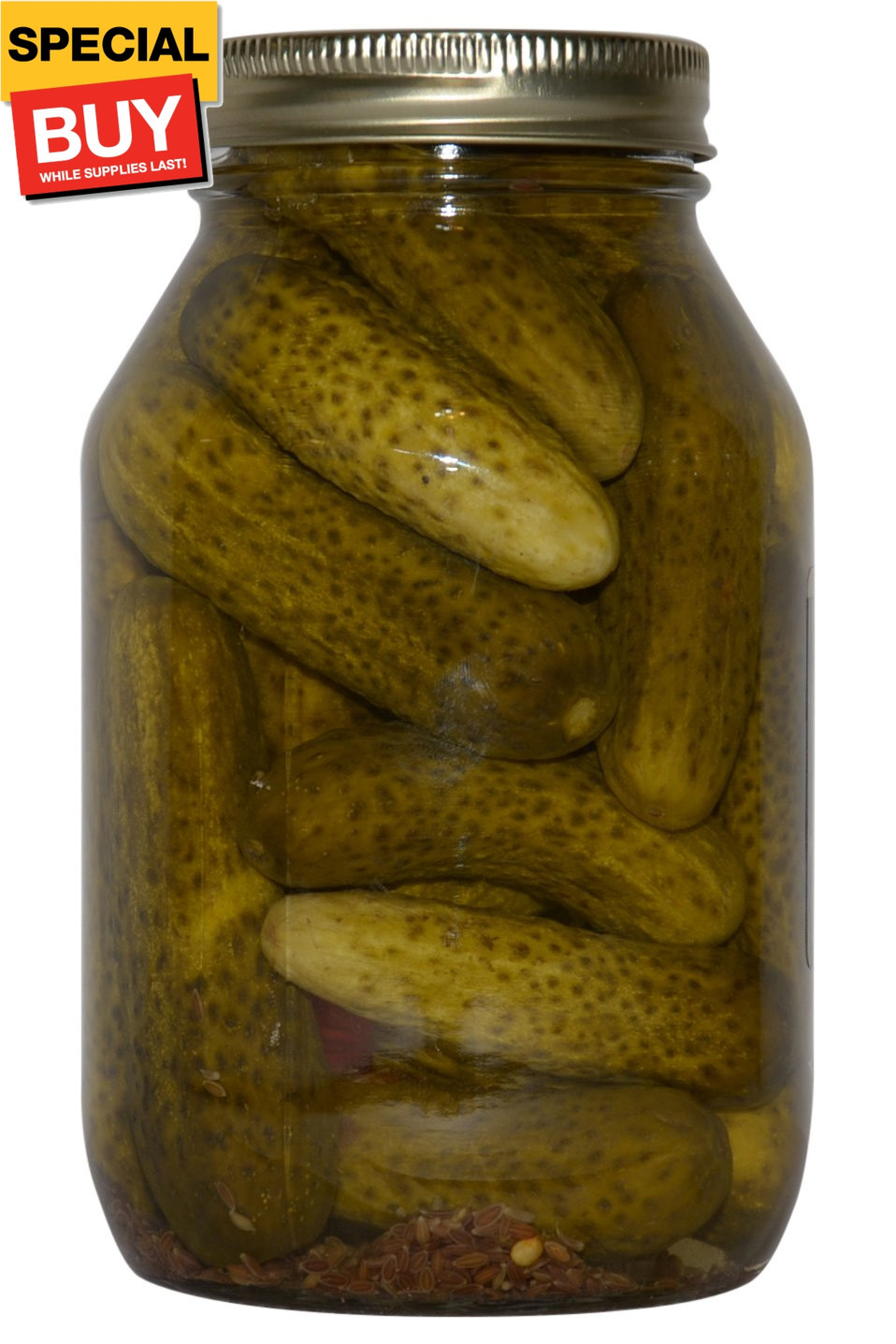 Texas Hill Country Hot Garlic Dill Pickles 32 oz