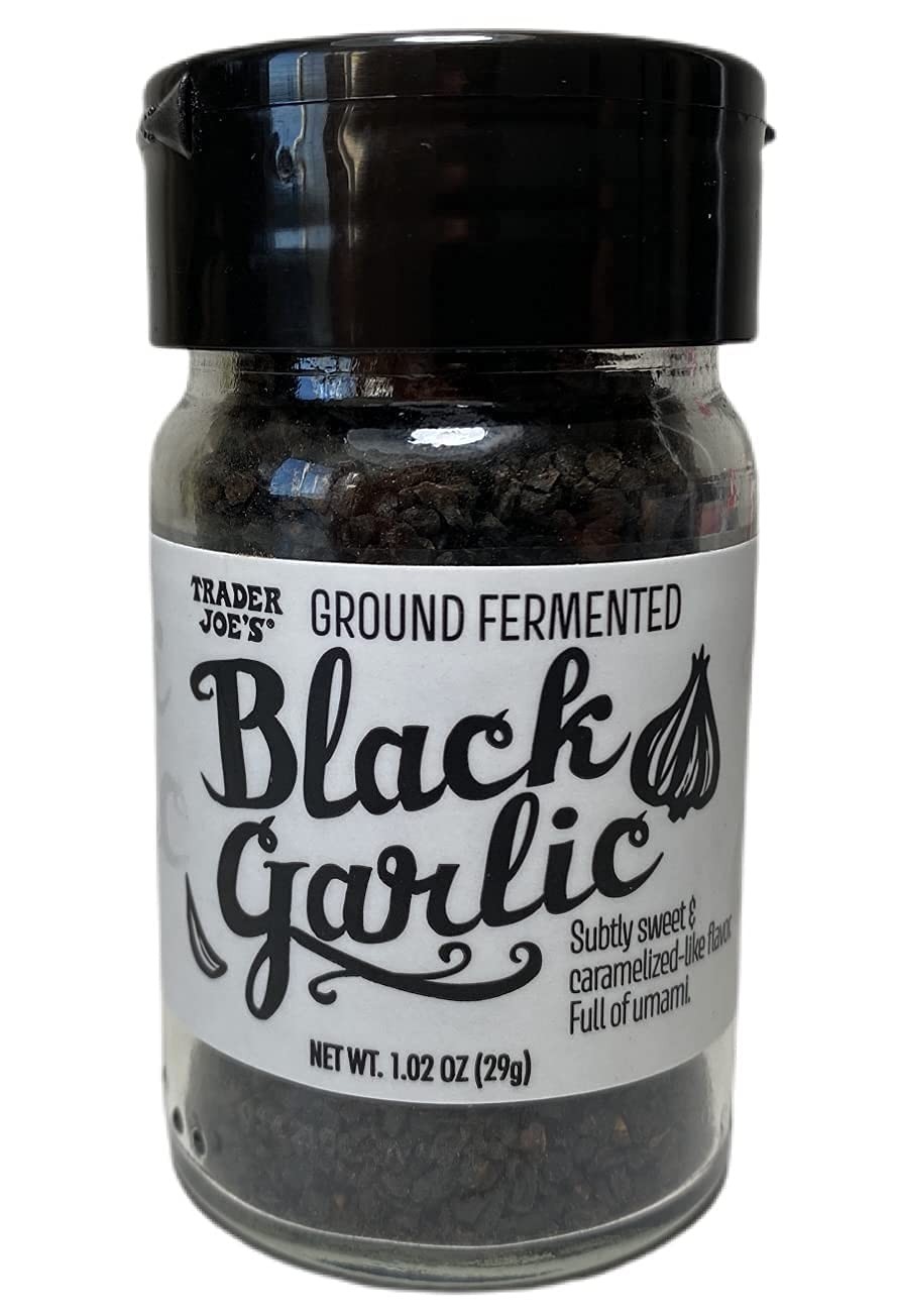 Trader Joe’s Ground Fermented Black Garlic, 1.02 oz Ounce (Pack of 2)