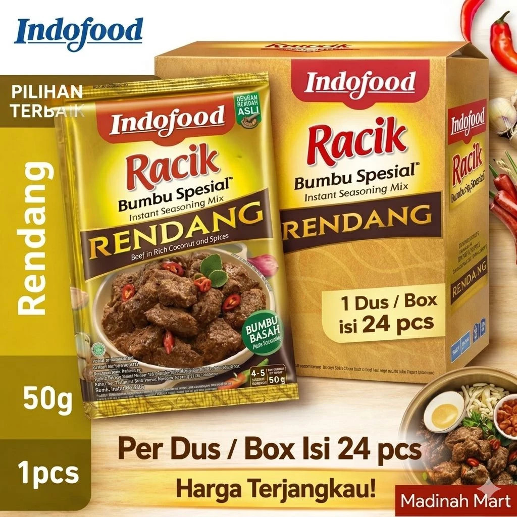 INDOFOOD BUMBU SPESIAL RENDANG (1 BOX / 24 PCS) – THE TRADITIONAL CULINARY ARMOR