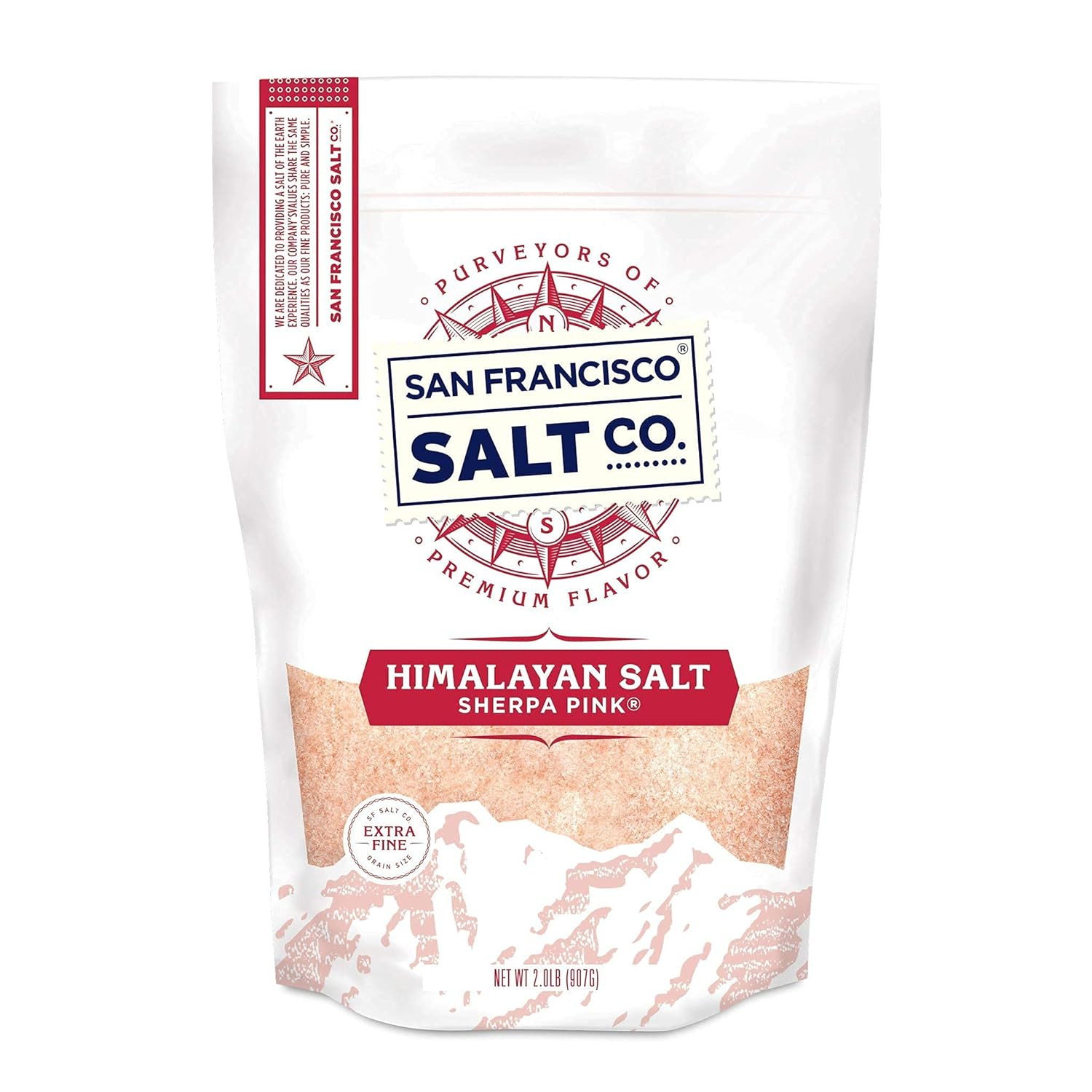 Sherpa Pink Himalayan Salt – Extra-Fine Grain, 2 Lbs. | All-Natural, Gluten-Free