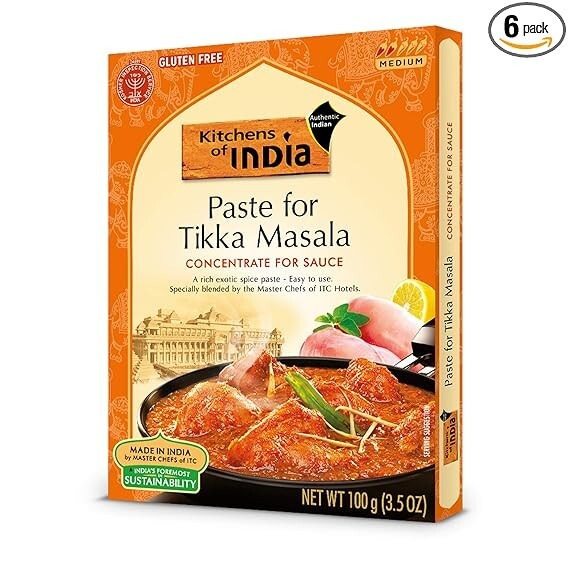 Kitchens Of India Paste for Tikka Masala, 3.5 Ounce (Pack of 6)