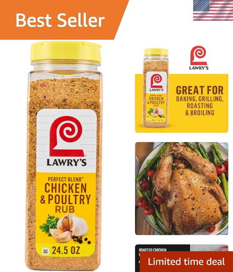 Delicious 24.5 oz Chicken & Poultry Rub – Perfect for Chicken, Burgers and More!