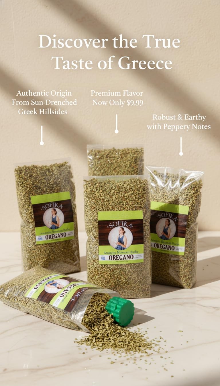 Oregano – Greek Premium Dried Culinary Herb from Greece, Whole 3.5oz