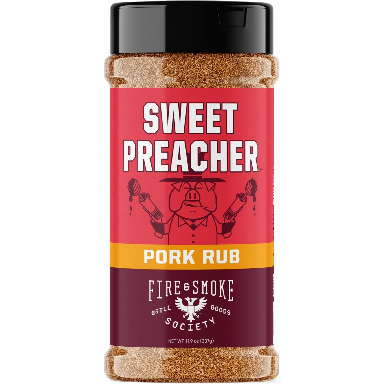 Fire & Smoke Society Sweet Preacher BBQ Seasoning Pork Rub, 11.9 Ounce