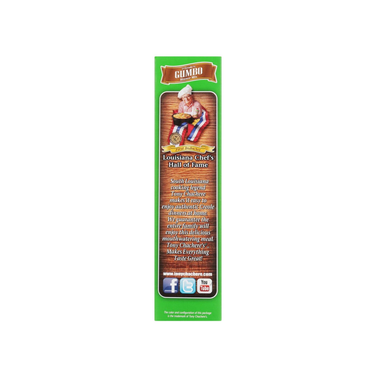 Tony Chachere’s Creole Gumbo Dinner Mix Pack Of 4 Authentic Cajun Flavor 8Oz