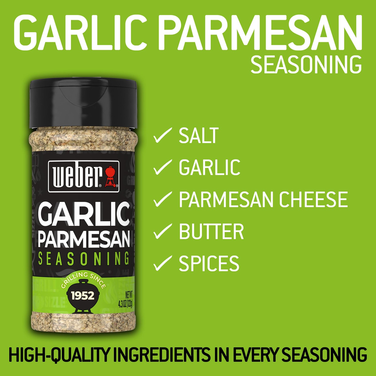 Garlic Parmesan Seasoning, 4.3 oz