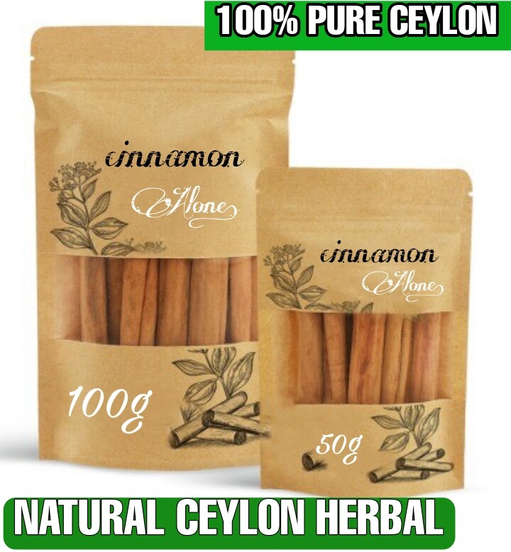 Ceylon Cinnamon Sticks Organic High Quality Pure Natural True Sri Lanka 100g 50g